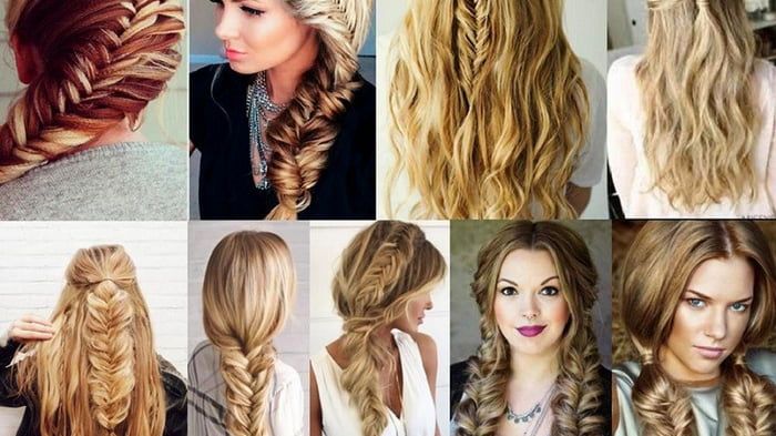 Косичка рыбий хвост для стильной девушки