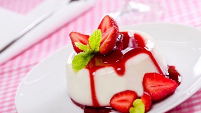 Диетическая панна-котта Диетическая панна-котта