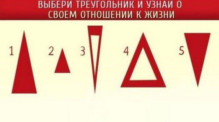 Выбери треугольник: психологический тест точно опишет вашу личность