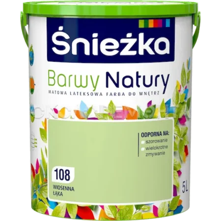 Фарба інтер'єрна латексна Sniezka Barwy Natury 108 весняна лука