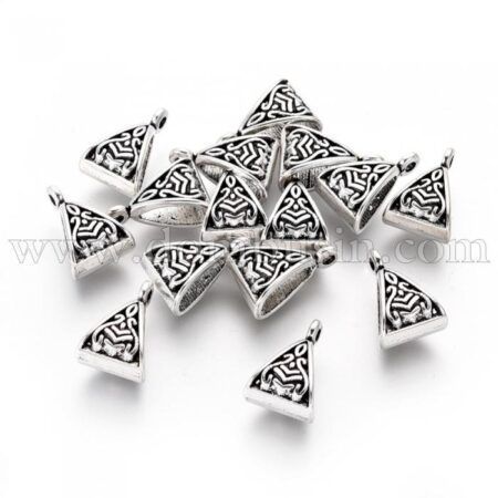 Бейл в Тибетском Стиле, Треугольный, Бижутерный сплав