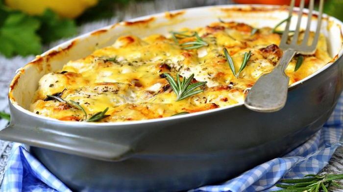 Лучшая картофельная запеканка с грибами и сметаной Лучшая картофельная запеканка с грибами и сметаной