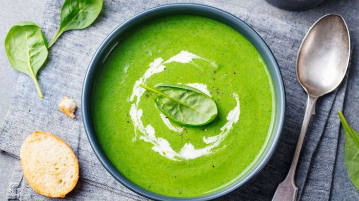 Суп из шпината по рецепту диетолога Суп из шпината по рецепту диетолога