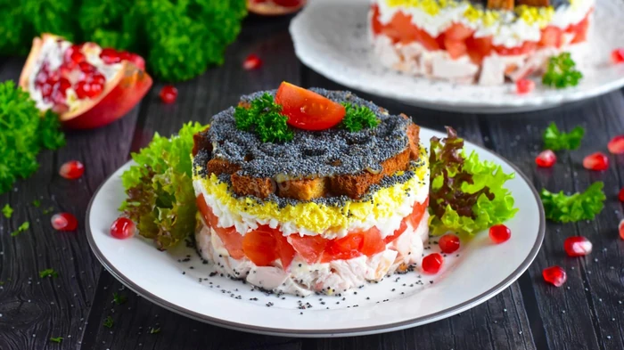 Салат «Курочка под кайфом»: оригинальный рецепт с маком