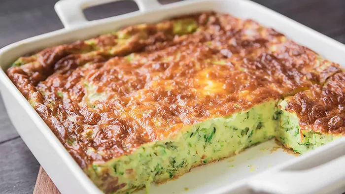 Нежная запеканка из кабачков с сырным соусом: пошаговый рецепт диетического блюда