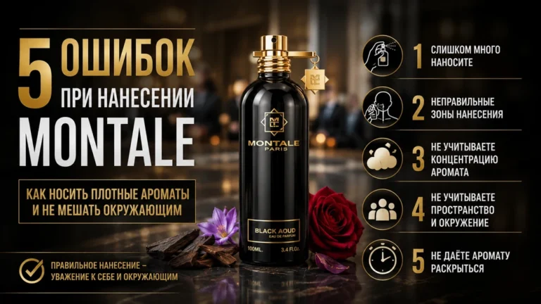 5 ошибок при нанесении Montale: как носить плотные ароматы и не мешать окружающим