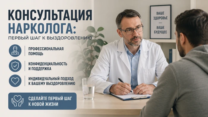 Консультация нарколога: первый шаг к выздоровлению
