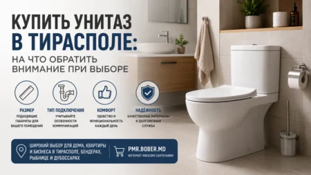 Купить унитаз в Тирасполе: на что обратить внимание при выборе